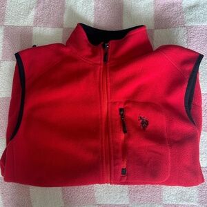 Red and black men's vest